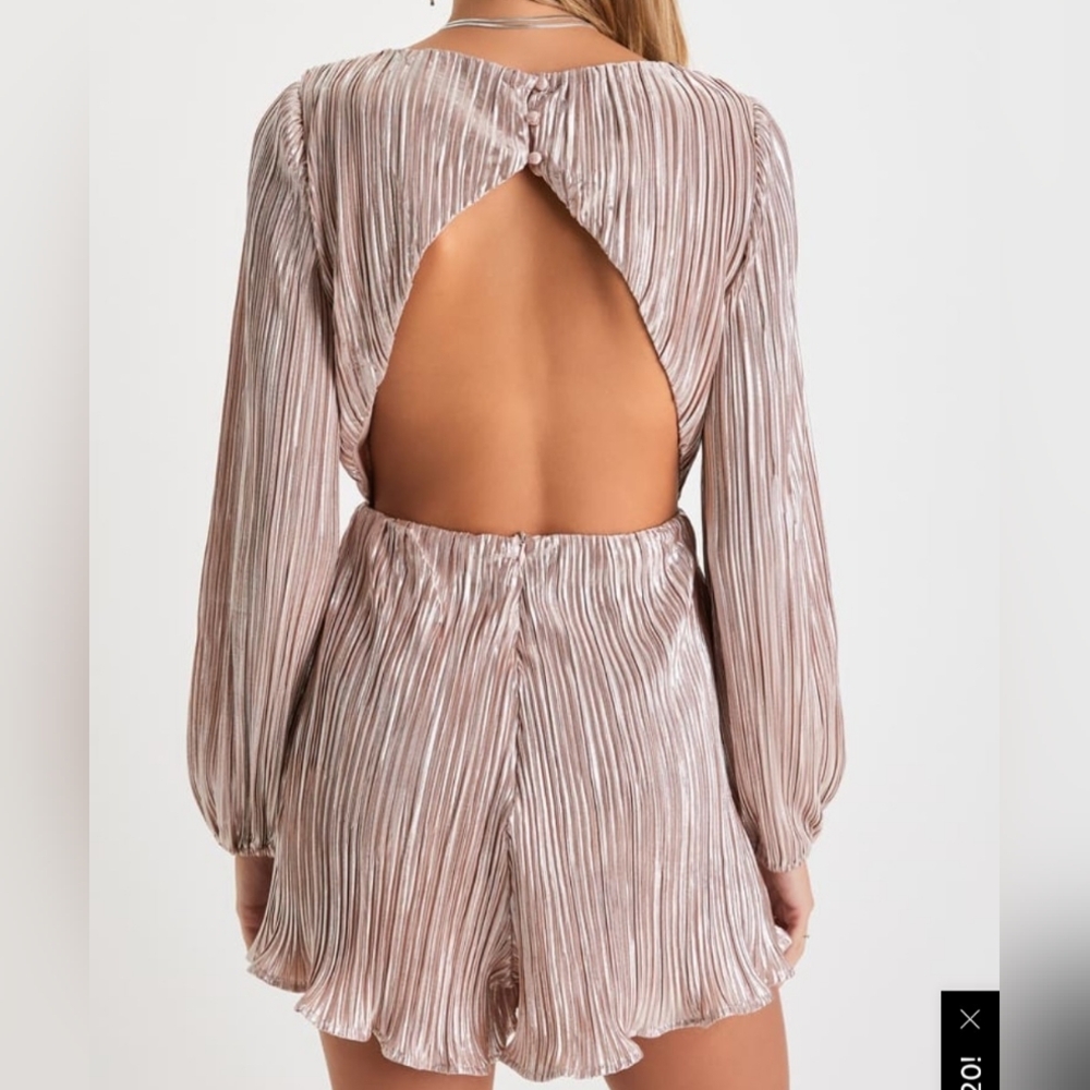 Elegant Pink Long Sleeve Dress - Picture 3 of 13